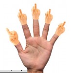 Daily Portable LLC Tiny Hands Middle Finger Sign 5 Pack MFU Style Mini Hand Puppet  B07HR4XFCJ